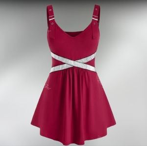 Rosegall 5X burgundy Tunic tank top NWT